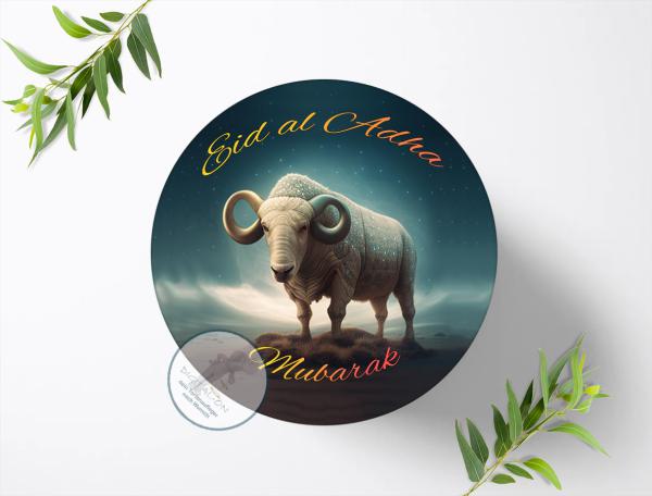 Eid al Adha Mubarak Tortenaufleger Ø 20cm, 1462z